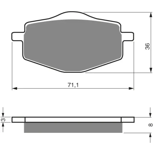 High Quality Brake plates Goldfren 018 K1