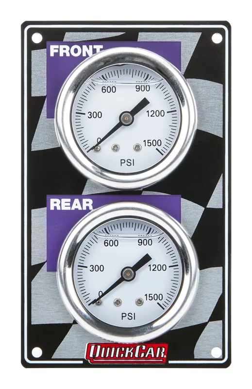 Crafted QUICKCAR RACING PRODUCTS Mini Brake Bias Gauge Panel Vertical 61-101