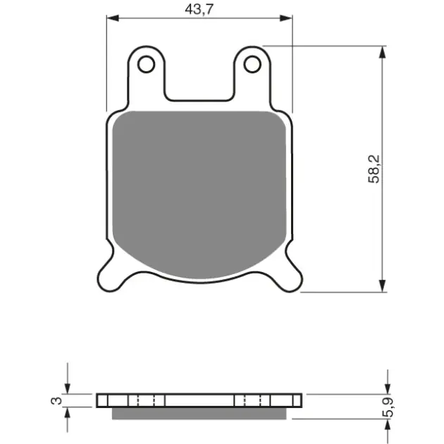 Low Price Brake plates Goldfren 184 AD