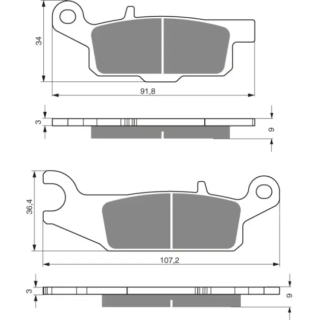 Shop Now Brake plates Goldfren 256 AD