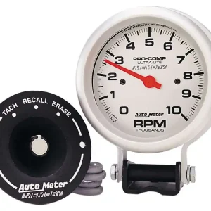 Limited Edition AUTOMETER Ultra Lite 3 3/4in Silver Tach 10000 RPM 6604