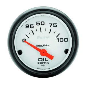 Limited Edition AUTOMETER Phantom 2 1/16in Oil Pressure 0-100 PSI Elec. 5727
