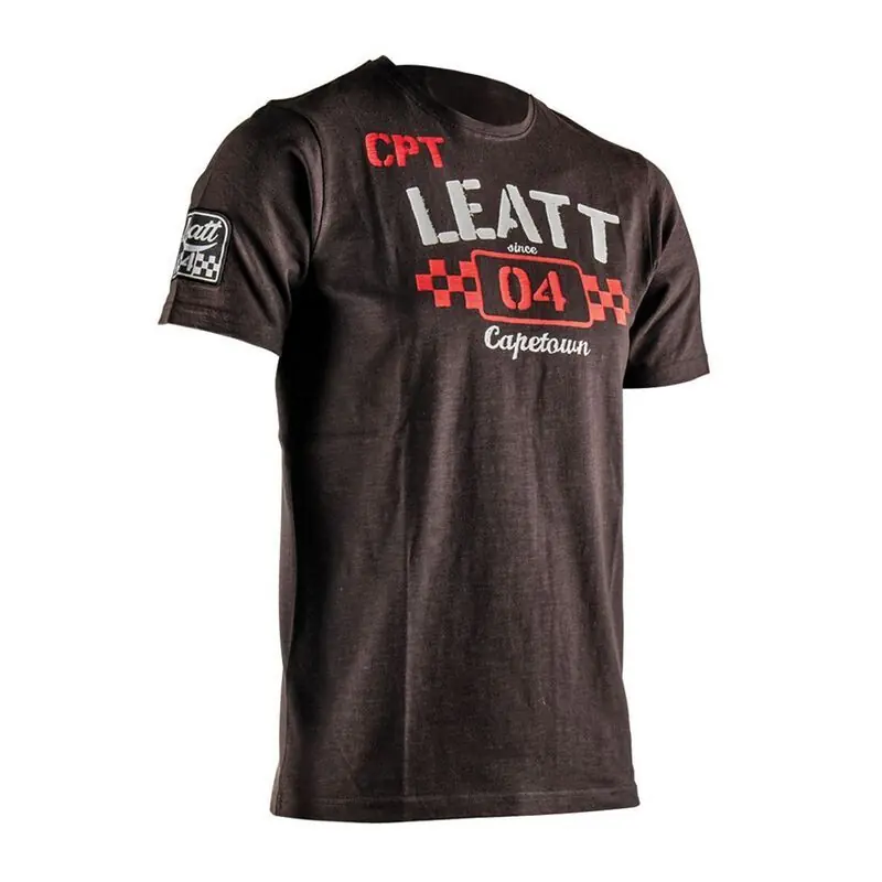 #LEATT 22 T-SHIRT HERITAGE BLK (2XL) Free Delivery