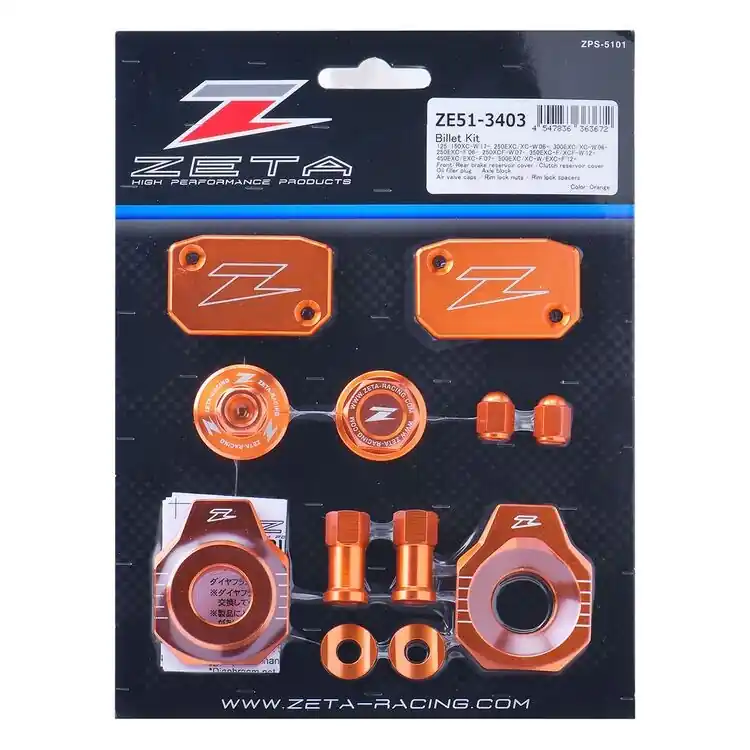 Zeta Racing Billet Kit For Various 2008 - 2021 KTM Models 250cc-505cc Clearance