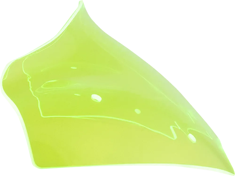 Worldwide Shipping KLOCK WERKS Kolor Flare Sport Windshield - 8" - Green Ice 23.5'-25' FLTR - KWW-01-0753