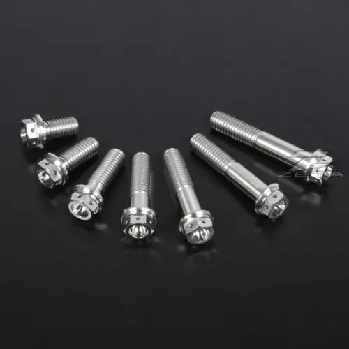 Zeta Z-Titanium Pre-Drilled Racing Flange Bolt M8x1.25 45mm length Price Drop