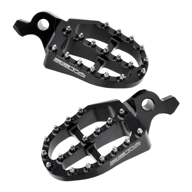 Zeta Aluminium Footpegs YZ '23- Black Free Returns