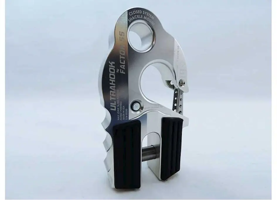Top Pick Factor 55 Ultrahook winch hook with shackle mount silver