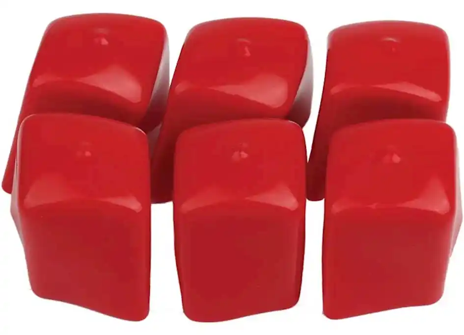 Weather Guard Red Replacement End Caps- QTY 6|7596 Affordable