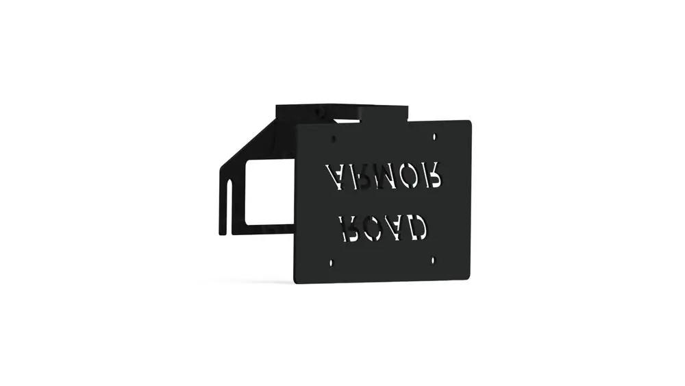 Top Rated Road Armor 3.6in Offset Fairlead Mount - Tex Blk
