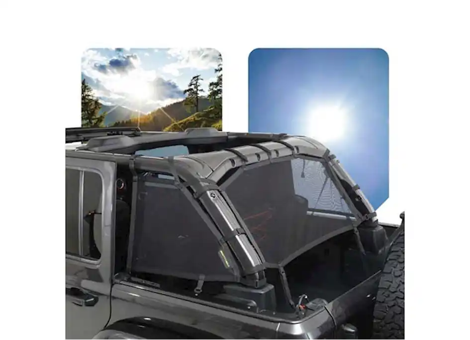 Crafted Smittybilt Cloak extended mesh top sides/rear