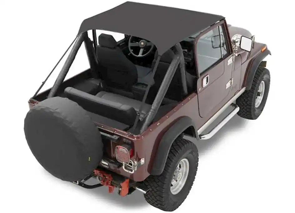Bestop Traditional Bikini Top for 55-75 Jeep CJ5, 55-81 CJ6, & 51-62 M-38A1 – Black Cr|52505-01 Place Order