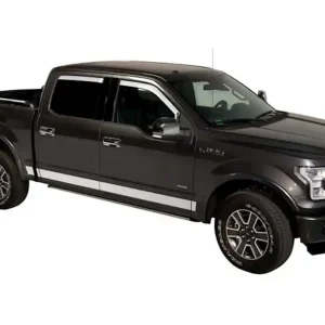 While Supplies Last Putco 15-20 f150/17-c f250/f350 super crew 4pc element chrome window visors