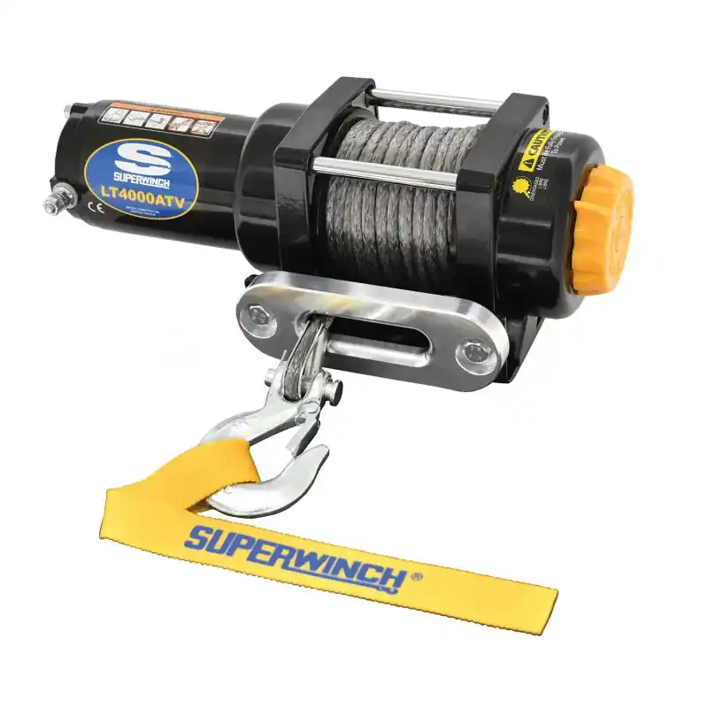 Limited Edition Superwinch LT4000 Winch - 4000 lb Capacity - Hawse Fairlead - 12 ft Remote - 3/16 in x 50 ft Synthetic Rope - 12V