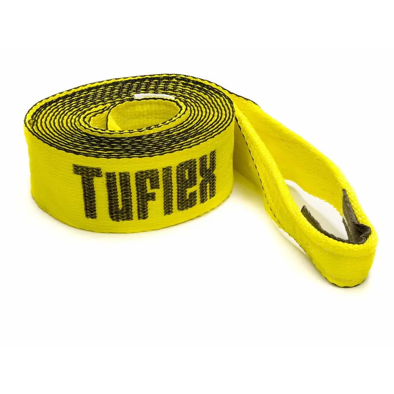 Tuflex 3" Wide Tow Strap 20 ft Long 22,500 lb Capacity Nylon - Yellow Price Drop