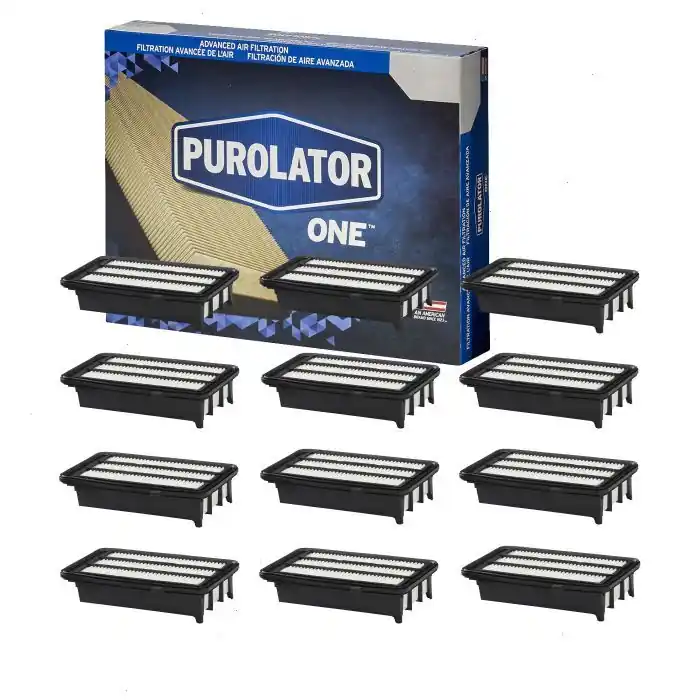 12 pc Purolator ONE A39183 Air Filters for PTA10417 Intake Inlet Manifold Fuel Delivery Filters Genuine