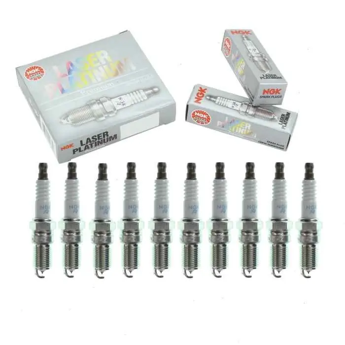 10 pc NGK Laser Platinum 6644 (PTR5D-13) Spark Plugs for Ignition Wire Secondary Budget