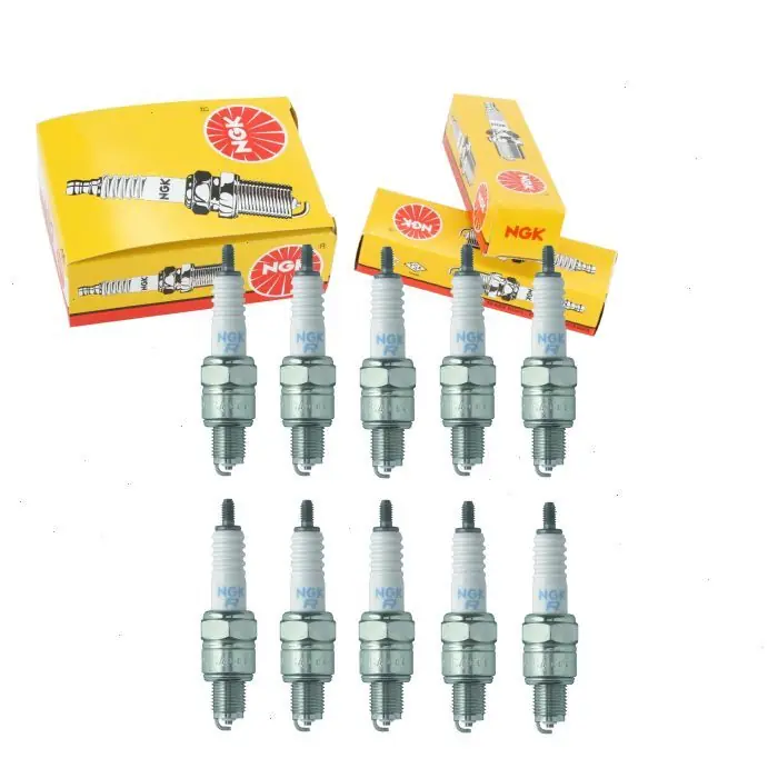 10 pc NGK Standard 1488 (CR7HSA BLYB) Spark Plugs for 0217-726 09482-00408 0H8097 4008 758144 808 90793-20133 92070-1154 94701-00366 94703-00366 98056-57718 A7RC A7RTC A7TC Original