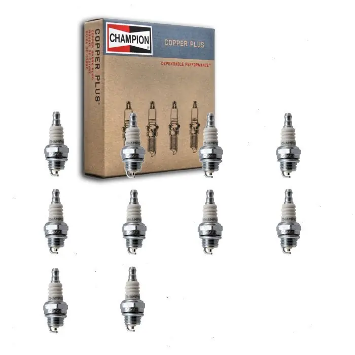 10 pc Champion Copper Plus 863-1 (RCJ8Y) Spark Plugs for 1194 4972 6726 6759 94199 RCJ8Y Ignition Wire Secondary Hot Picks