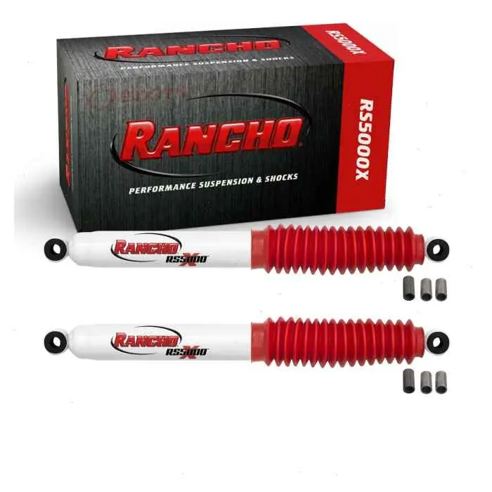 1961-1965 Dodge W300 Series 2 pc Rancho RS5000X Shock Absorbers Rear - Spring Strut Steering - Modern