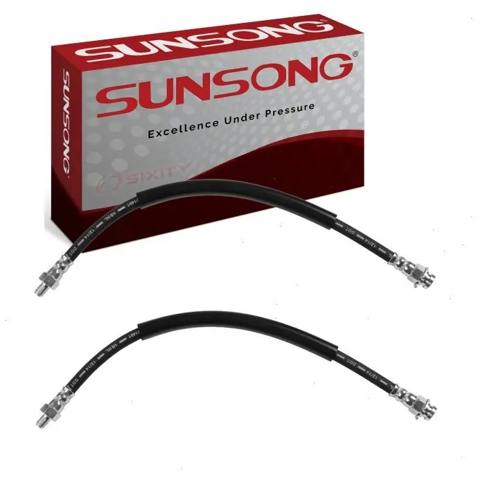 1941-1942 Nash Ambassador 600 2 pc Sunsong Brake Hydraulic Hoses Front - Hoses Pipes Bargain